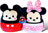 Squishmallows 8" Perfect Pairs Mickey Mouse and Minnie Mouse with Hearts