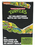 Teenage Mutant Ninja Turtles 32 Valentines with Tattoos