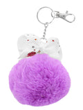 JoJo Siwa Faux Fur Pom Keychain w/Bow