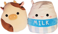 Squishmallows 8" Flip-A-Mallows Ronnie the Cow and Melly Milk