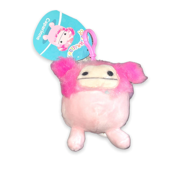 Squishmallows 3.5" Clip-On Caparinne the Bigfoot