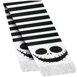 Nightmare Before Christmas Jack Skellington White Striped Scarf