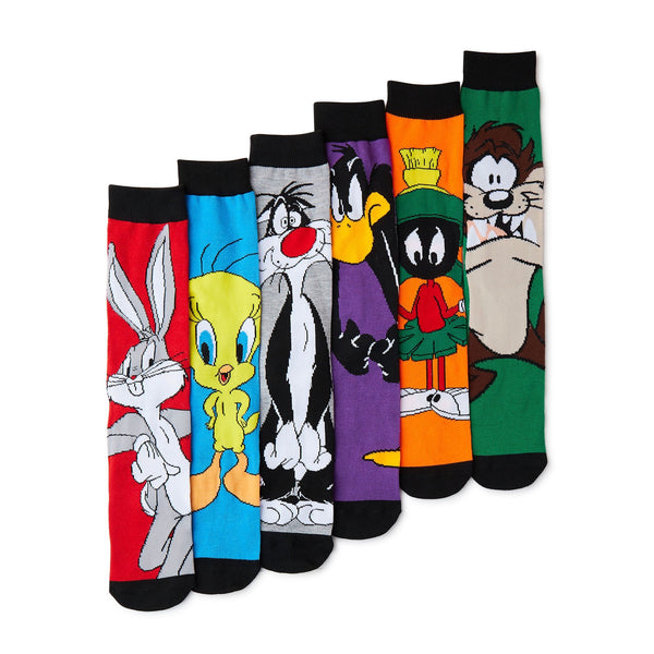 Looney Tunes Men's Socks, 6-Pack