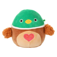 Squishmallows 4.5" Valentines Avery the Mallard Duck with Heart