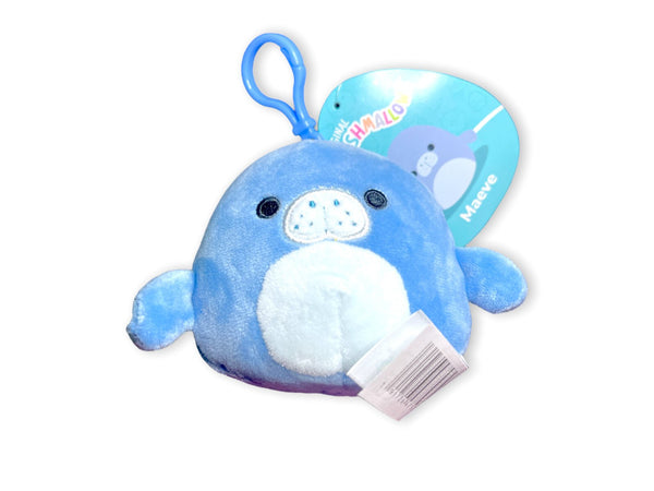 Squishmallows 3.5" Clip-On Maeve the Manatee