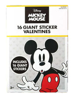 Mickey Mouse 16 Giant Sticker Valentines