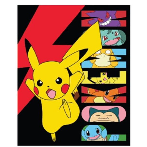 Pokemon Silk Touch Throw Blanket "Battle Bot"