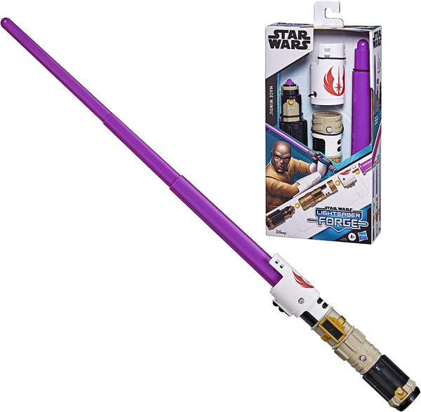 Star Wars Lightsaber Forge Mace Windu Extendable Purple Lightsaber