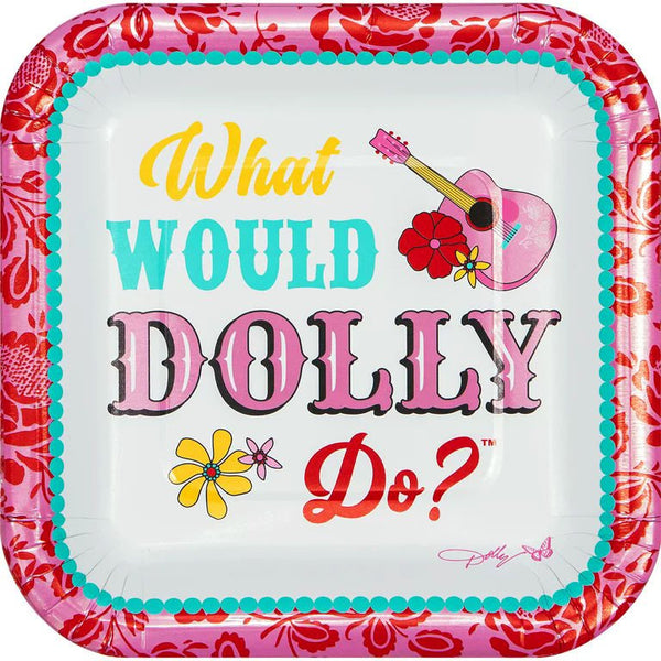 Dolly Party Party Supplies 10 What Would Dolly Do? Lunch Plates