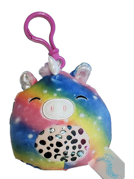 Squishmallows 3.5" Clip On Prim the Unicorn