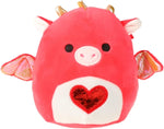 Squishmallows 4.5" Valentines Baiden the Dragon with Heart