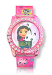 Gabby's Dollhouse Flashing LCD Watch with Dangle Charm