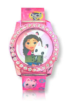 Gabby's Dollhouse Flashing LCD Watch with Dangle Charm