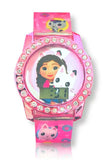 Gabby's Dollhouse Flashing LCD Watch with Dangle Charm