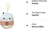 Squishmallows 3.5" Clip On Renne Coffee