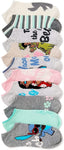 Lilo & Stitch Vacation Womens 10 Pack No Show Socks