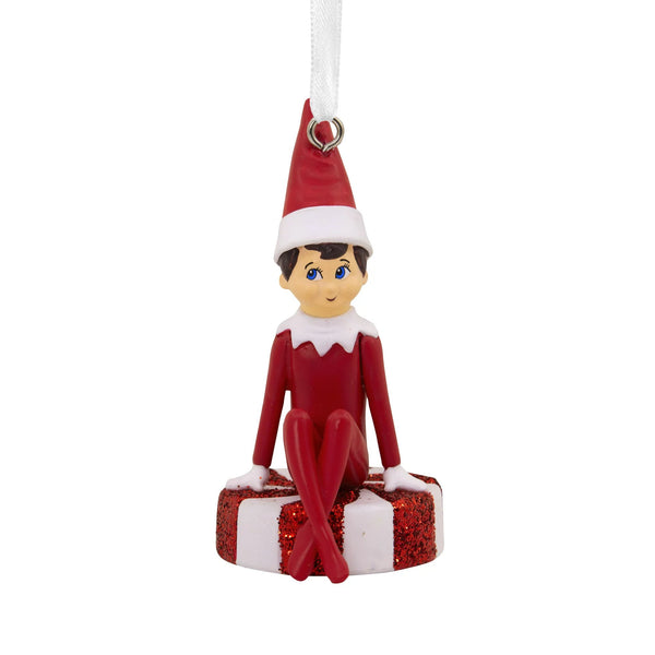 Hallmark Ornament Elf on the Shelf Scout Elf Sitting on Peppermint