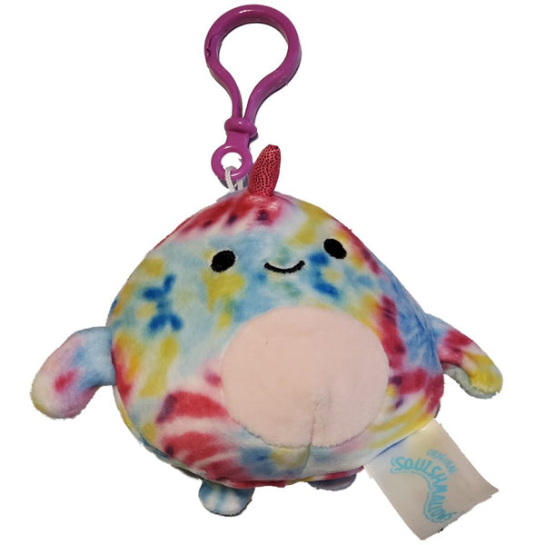 Squishmallows 3.5" Clip On Milaina the Narwhal