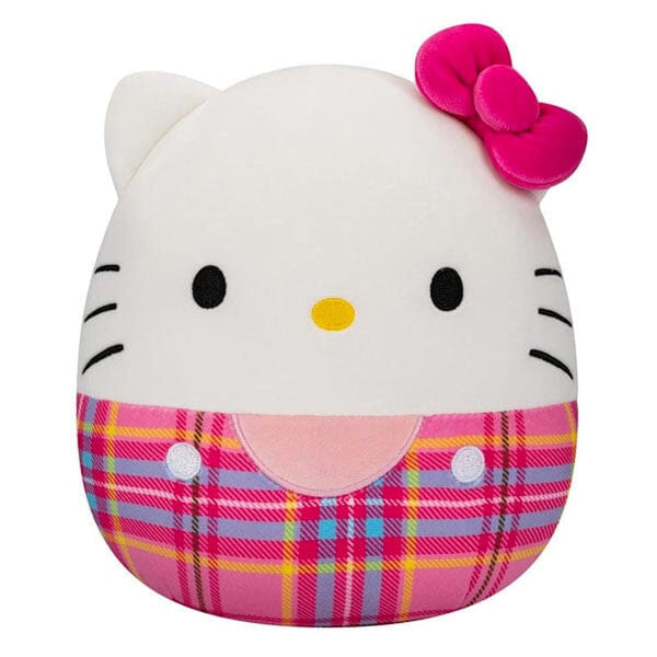 Squishmallows 8" Hello Kitty Red Plaid