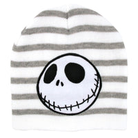 Nightmare Before Christmas Jack Skellington White Striped Beanie Hat