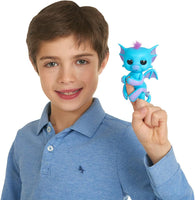 WowWee Fingerlings Glitter Dragon Tara (Blue with Purple)