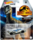 Hot Wheeels Character Cars Jurassics World Velociraptor Blue