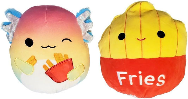 Squishmallows 8" Flip-A-Mallows Aika the Axolotl and Floyd Fries