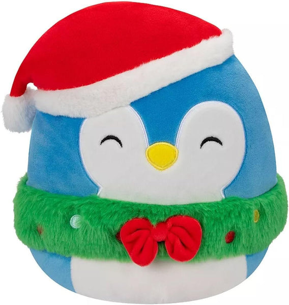 Squishmallows 5" Puff the Penguin with Santa Hat