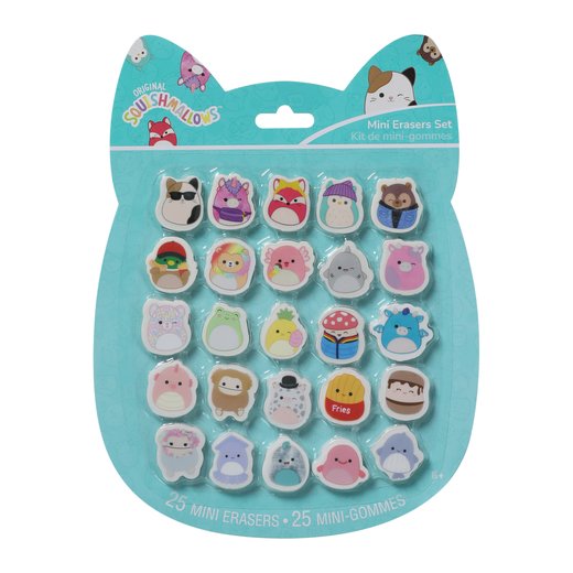 Squishmallows 25 Mini Eraser Set