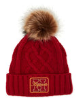 Harry Potter Hogwarts Pom Pom Cable Knit Beanie