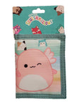 Squishmallows Tri-Fold Velcro Wallet with Archie and Friends