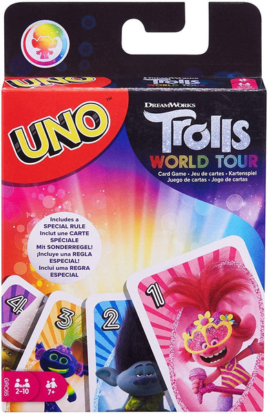 Uno Game Trolls World Tour