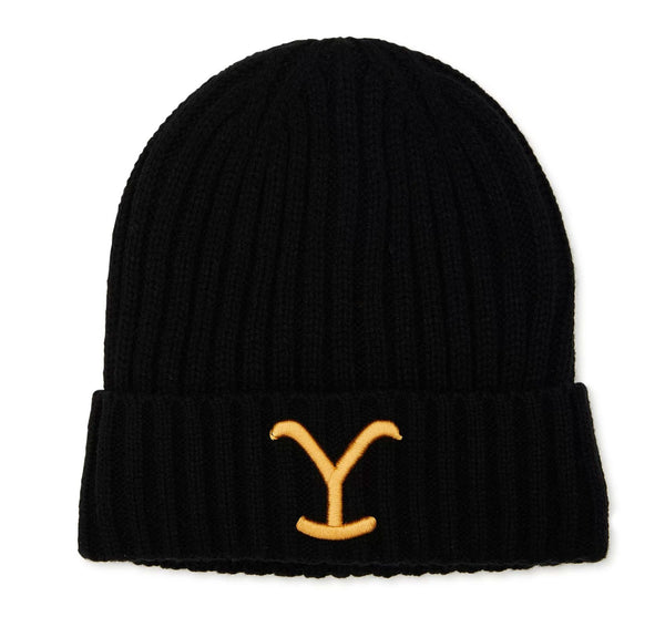 Yellowstone Brand Embroidered Rib Knit Beanie