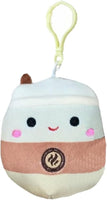 Squishmallows 3.5" Clip On Renne Coffee