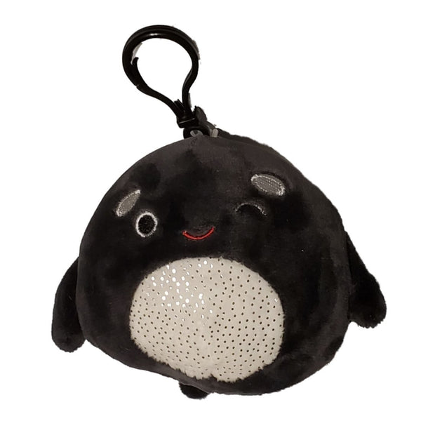 Squishmallows 3.5" Clip-On Kai the Orca Whale