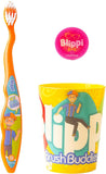 Blippi Kids Toothbrush Kit with Cover and Cup, 3PC