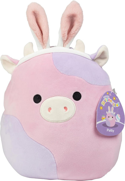 Squishmallows 14" Easter Patty the Cow with Bunny Ears