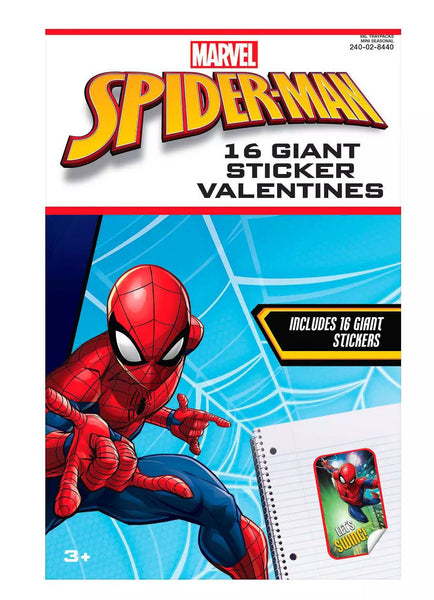 Spider-Man 16 Giant Sticker Valentines