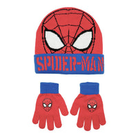 Spider-Man Boys Beanie Style Hat & Gloves Set