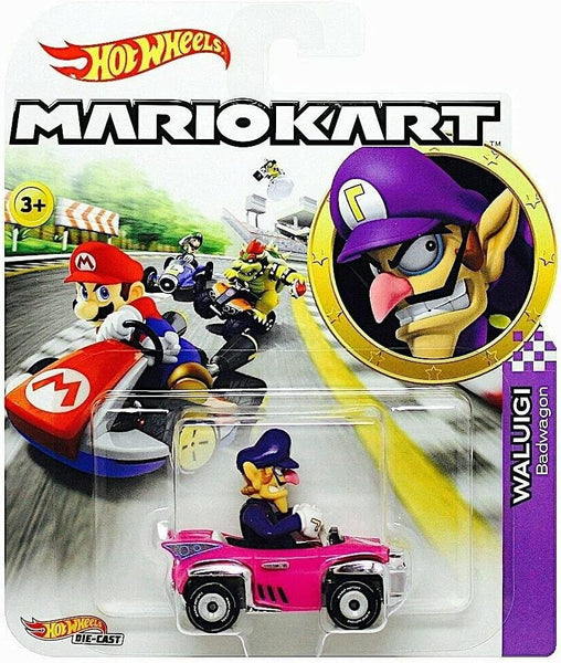 Hot Wheels Mario Kart Waluigi with Badwagon