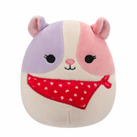 Squishmallows 5" Valentines Niven the Guinea Pig with Bandana