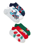 Lilo & Stitch Women’s Holiday No-Show Socks, 6-Pack