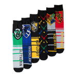 Harry Potter Houses Mens 6 Pack Socks