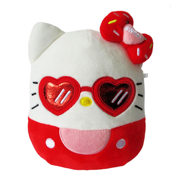 Squishmallows 7" Hello Kitty with Red Heart Glasses