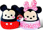 Squishmallows 8" Perfect Pairs Mickey Mouse and Minnie Mouse with Hearts