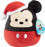 Squishmallows 8" Disney Mickey Mouse with Santa Hat