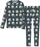 Cuddl Duds Boys' Star Wars the Child Mandalorian Baby Yoda 2-Pc Thermal Underwear Set (Small)