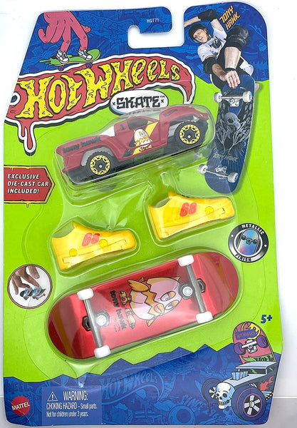 Hot Wheels Skate Tony Hawk Car and Fingerboard Set Baja Truck HGT72