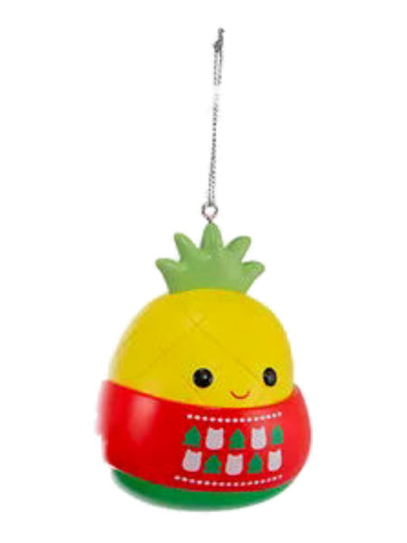 Squishmallows Kurt Adler Christmas Ornament Pineapple in Sweater