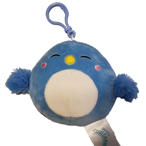 Squishmallows 3.5" Clip On Bebe the Bluebird